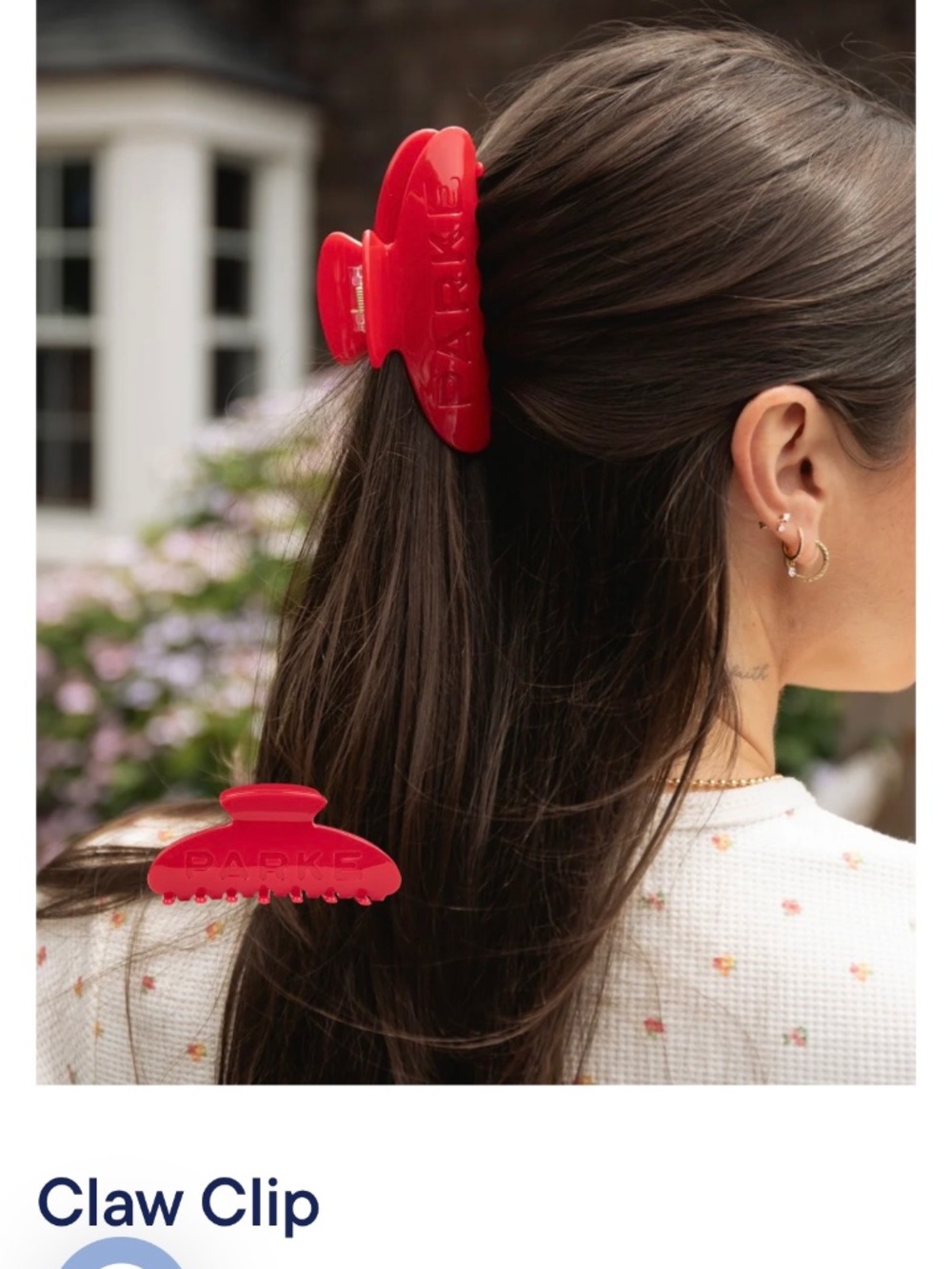 Parke claw clip in Ruby